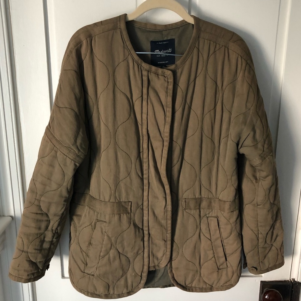 MADEWELL Green Cotton Cargo Utility Jacket Sz Sm